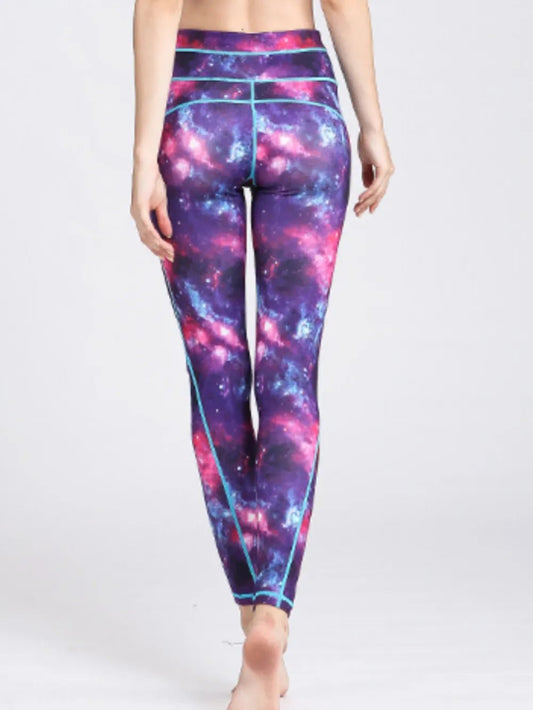 Printed Active High Waist Leggings - adritiX