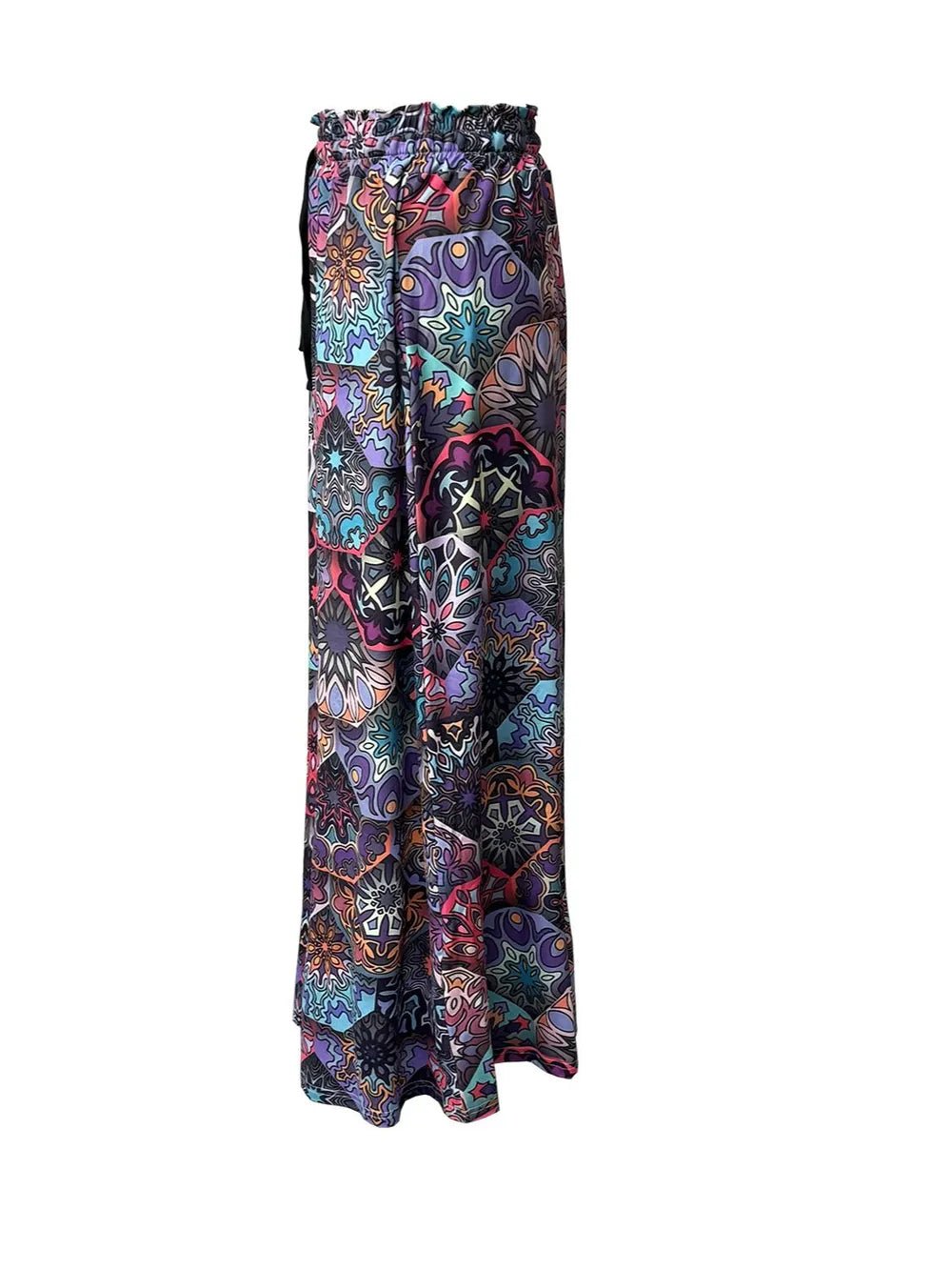 Printed Maxi Skirt with Pockets - adritiX