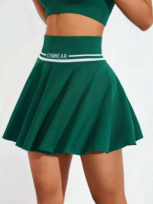 Ruched High Waist Mini Active Skirt - adritiX