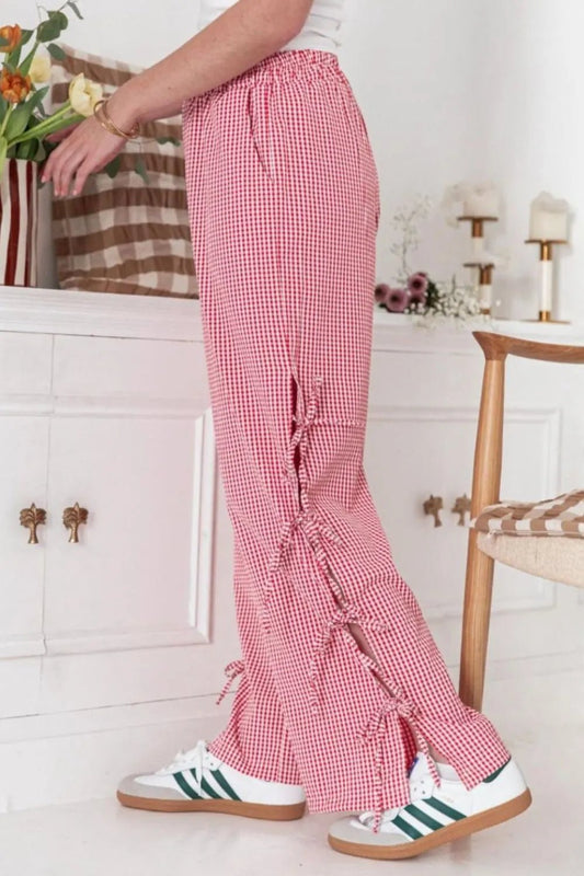 Side Tied Pants with Pockets - adritiX