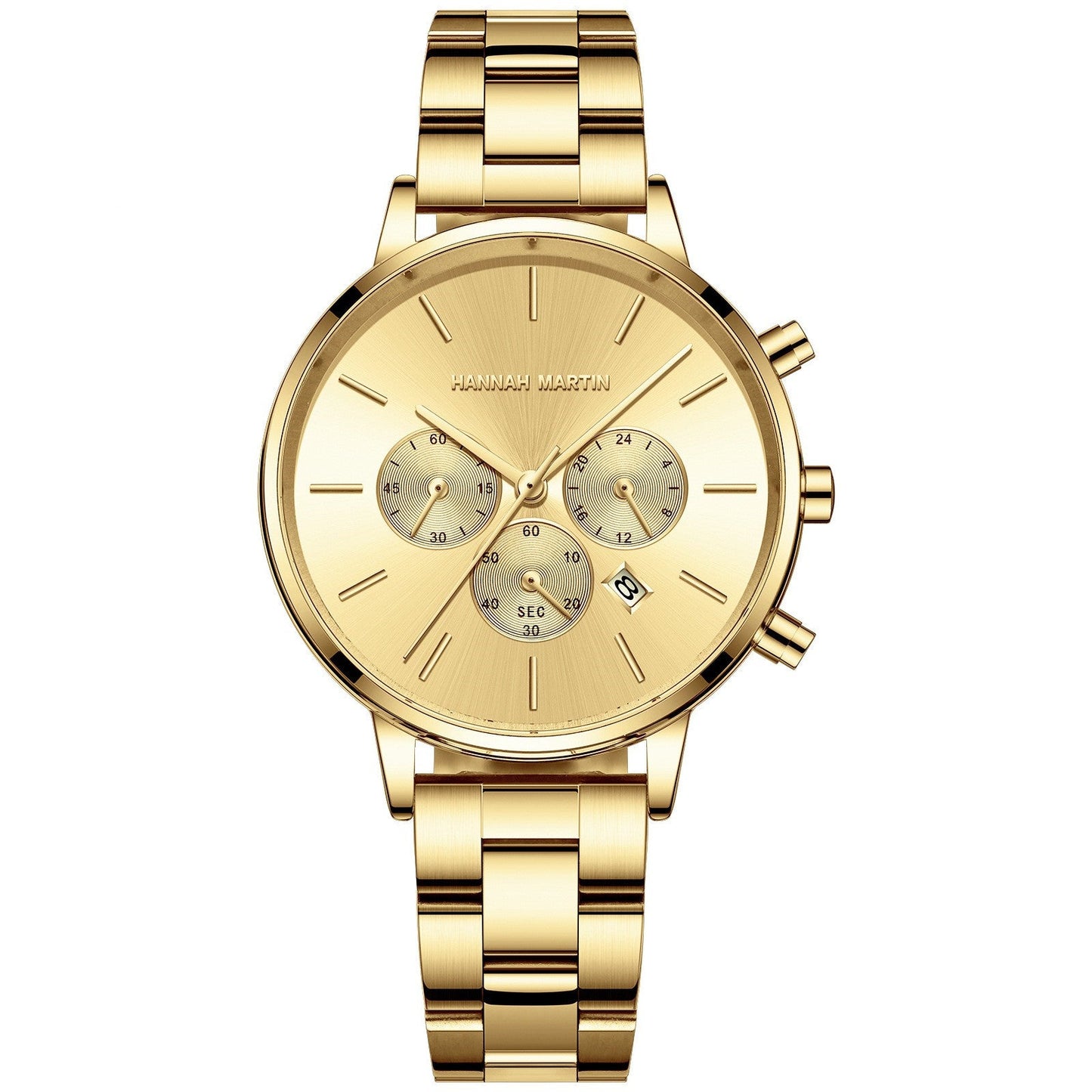 Stainless Steel Chain Butterfly Double Snap Watch - adritiX