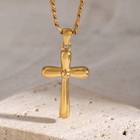 Stainless Steel Cross Necklace - adritiX