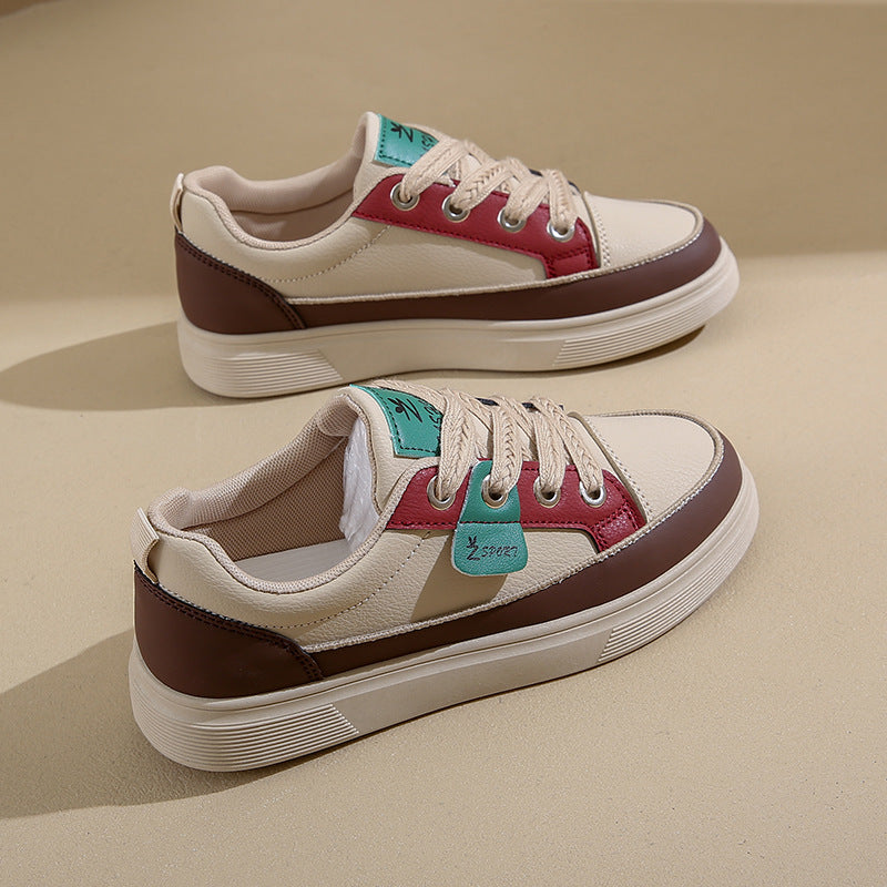 Shoes-Women's Stylish Comfortable White Platform Sneakers - adritiX