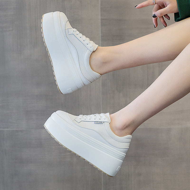 Shoes-Fashion Thick Bottom 8cm Trendy Ins Simple Shoes Women - adritiX