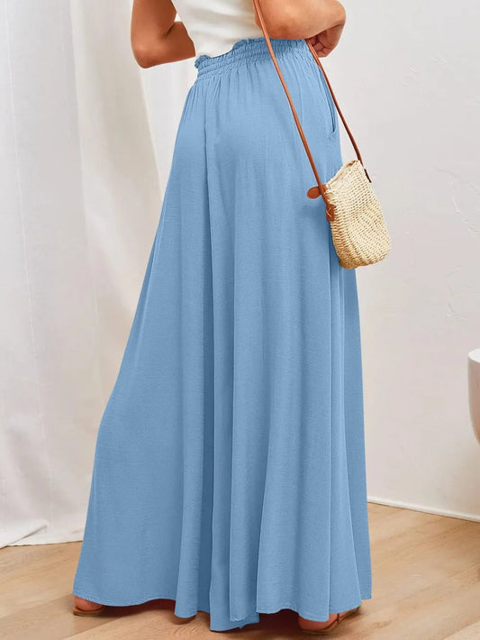 Wide Leg Pants with Pockets - adritiX