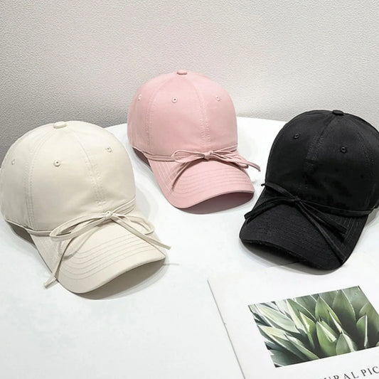 Bow Solid Color Baseball Cap - adritiX