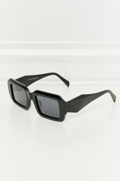 Rectangle TAC Polarization Lens Full Rim Sunglasses - adritiX