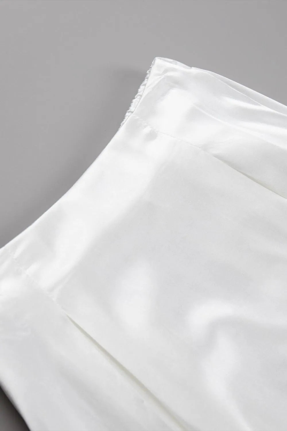 Back Elastic Waist Satin Minx Skirt - adritiX