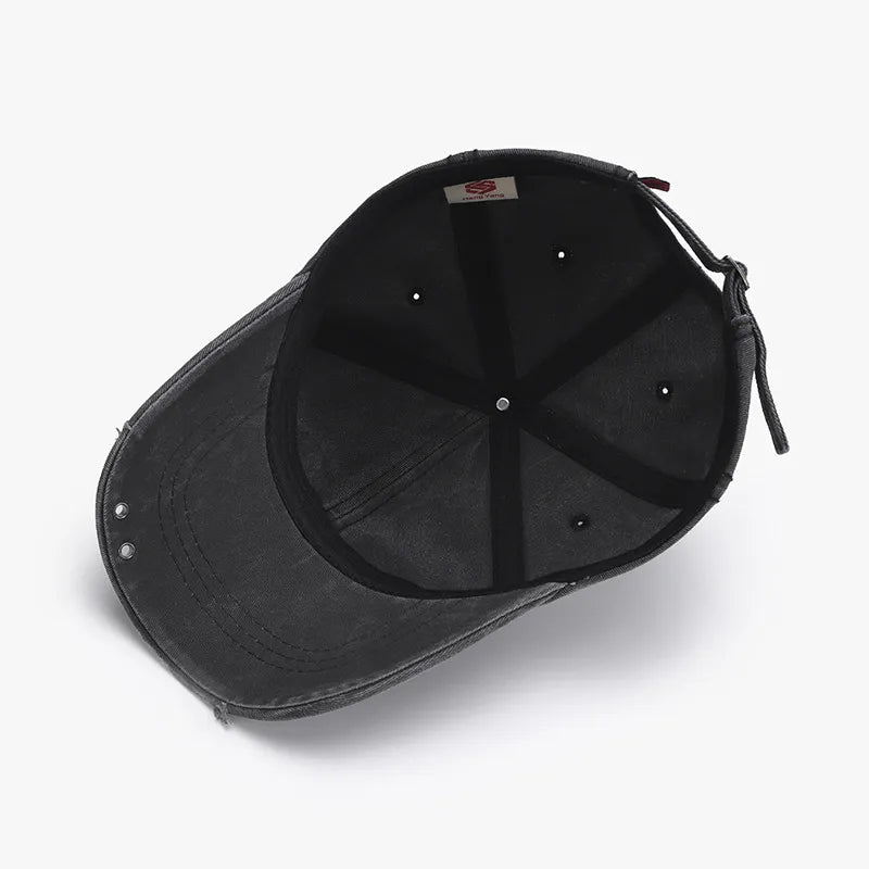 Embroidered Letter Cotton Baseball Cap - adritiX