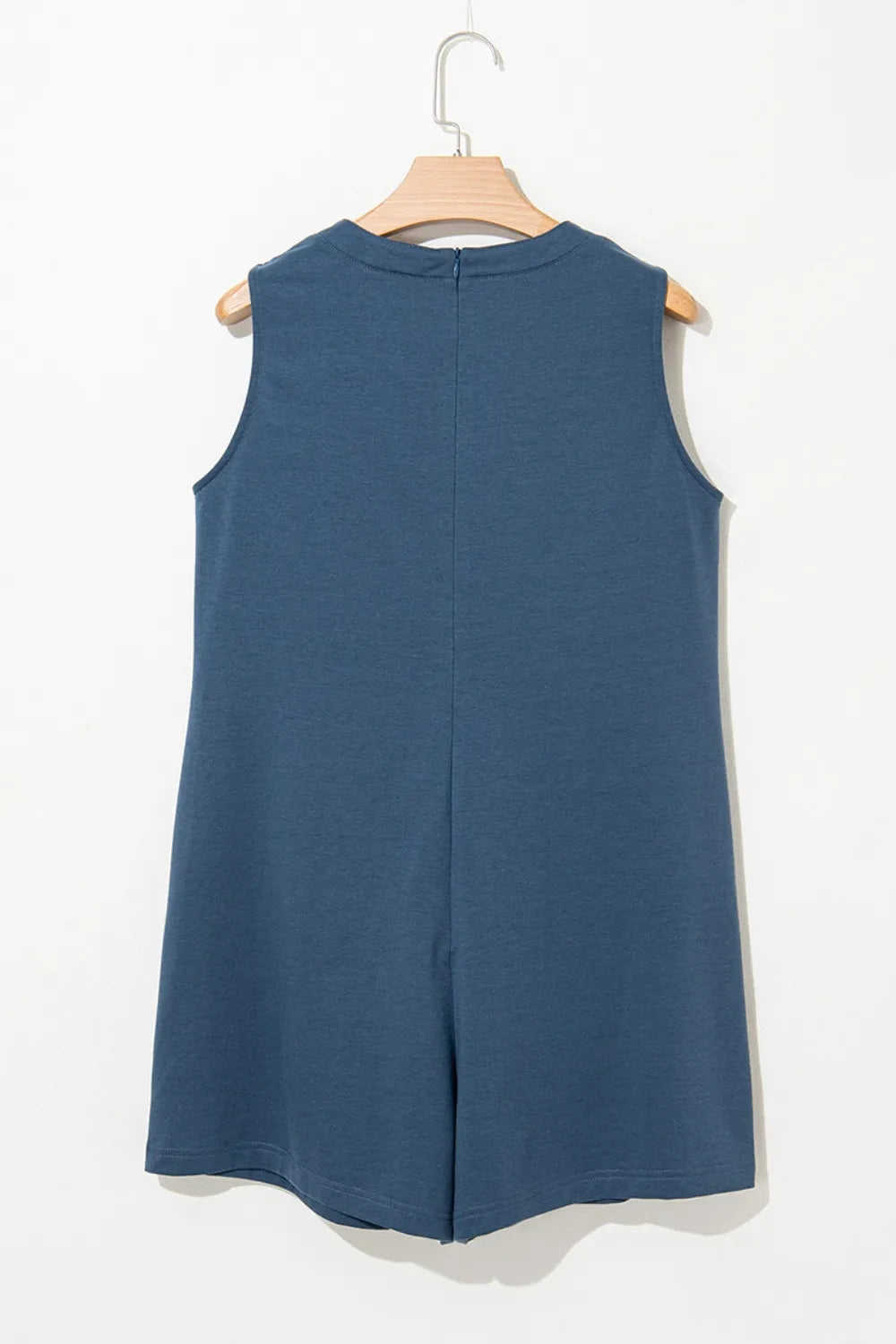 Elegant Tie Front Sleeveless Romper - adritiX
