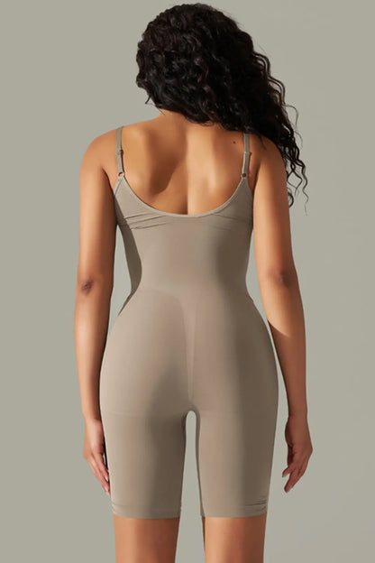 Elegant Spaghetti Strap Active Romper - adritiX