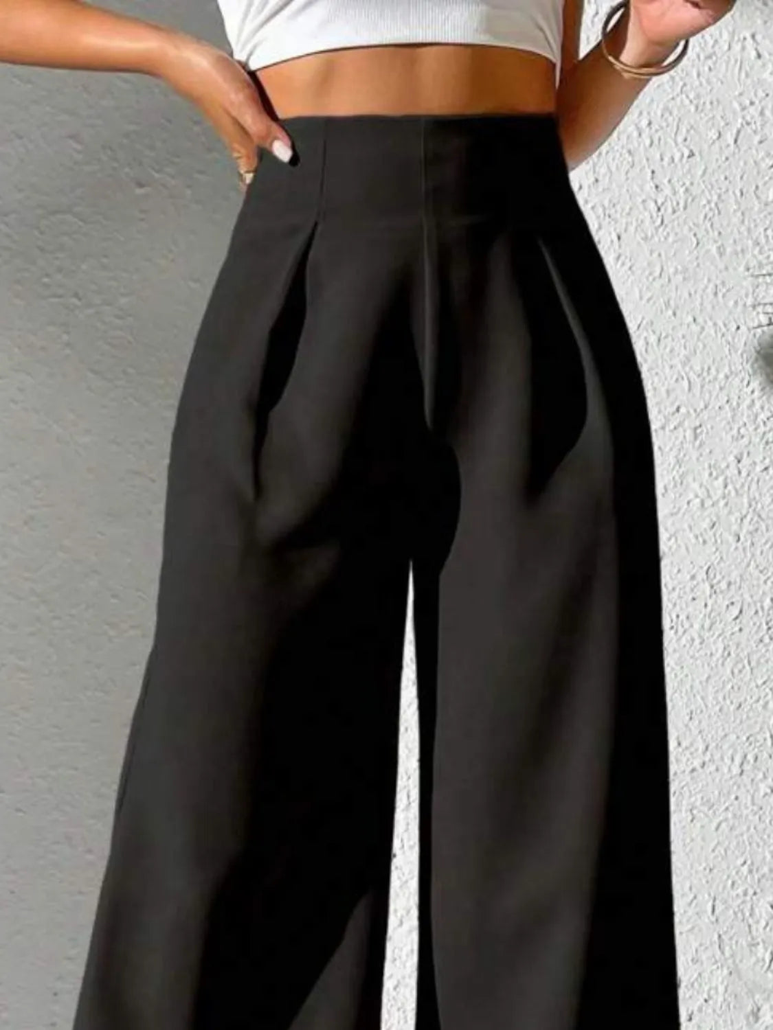 Wide Leg High Waist Pants - adritiX