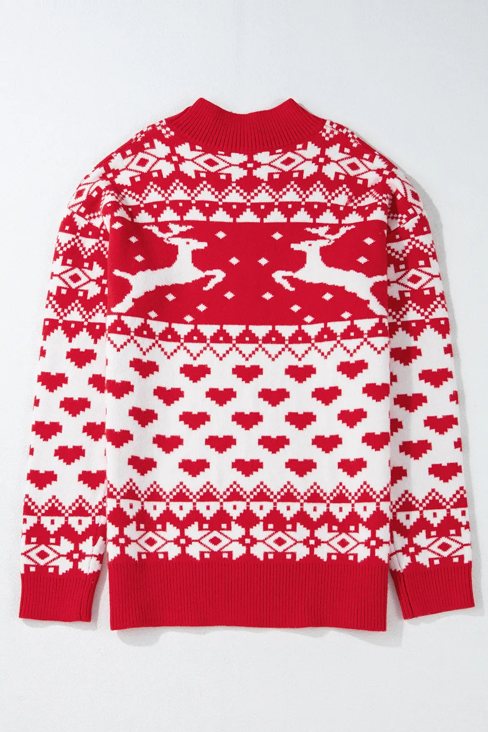 Christmas Element Turtleneck Long Sleeve Sweater - adritiX
