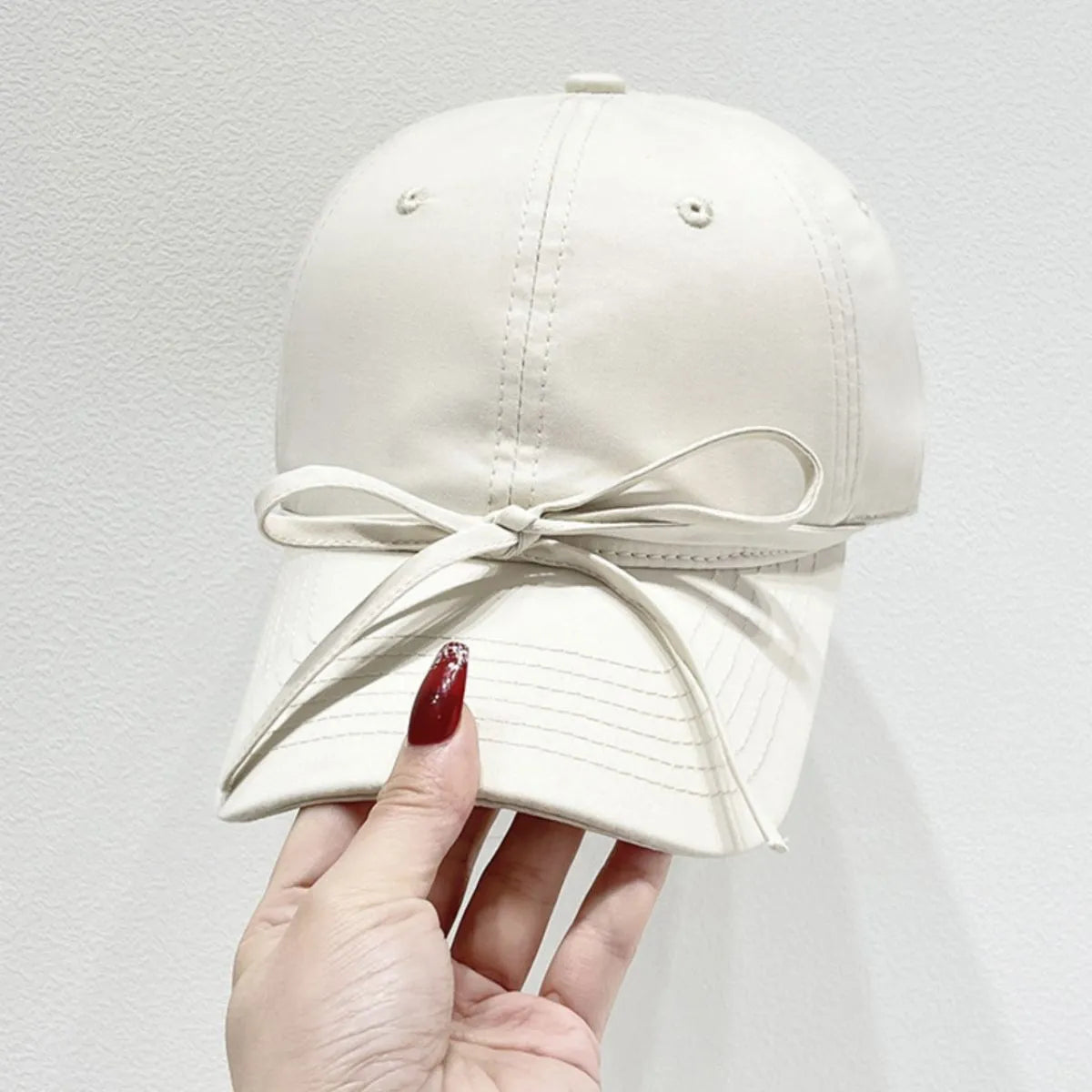 Bow Solid Color Baseball Cap - adritiX
