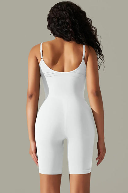 Elegant Spaghetti Strap Active Romper - adritiX