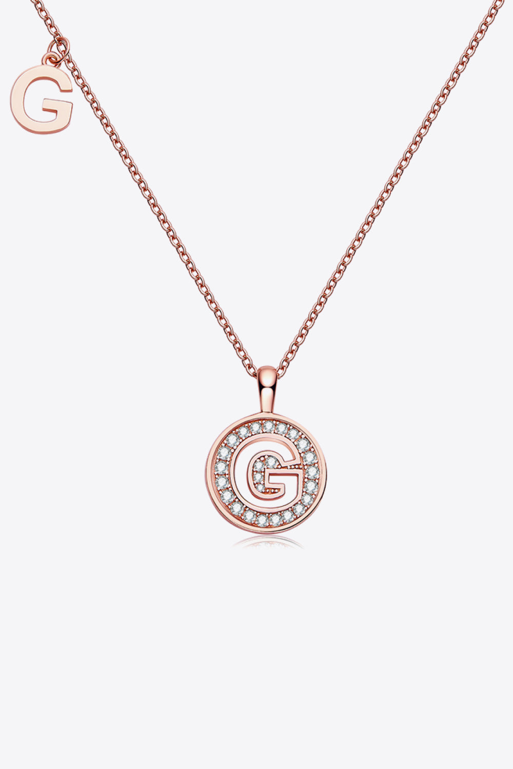 Moissanite A to J Pendant Necklace - adritiX