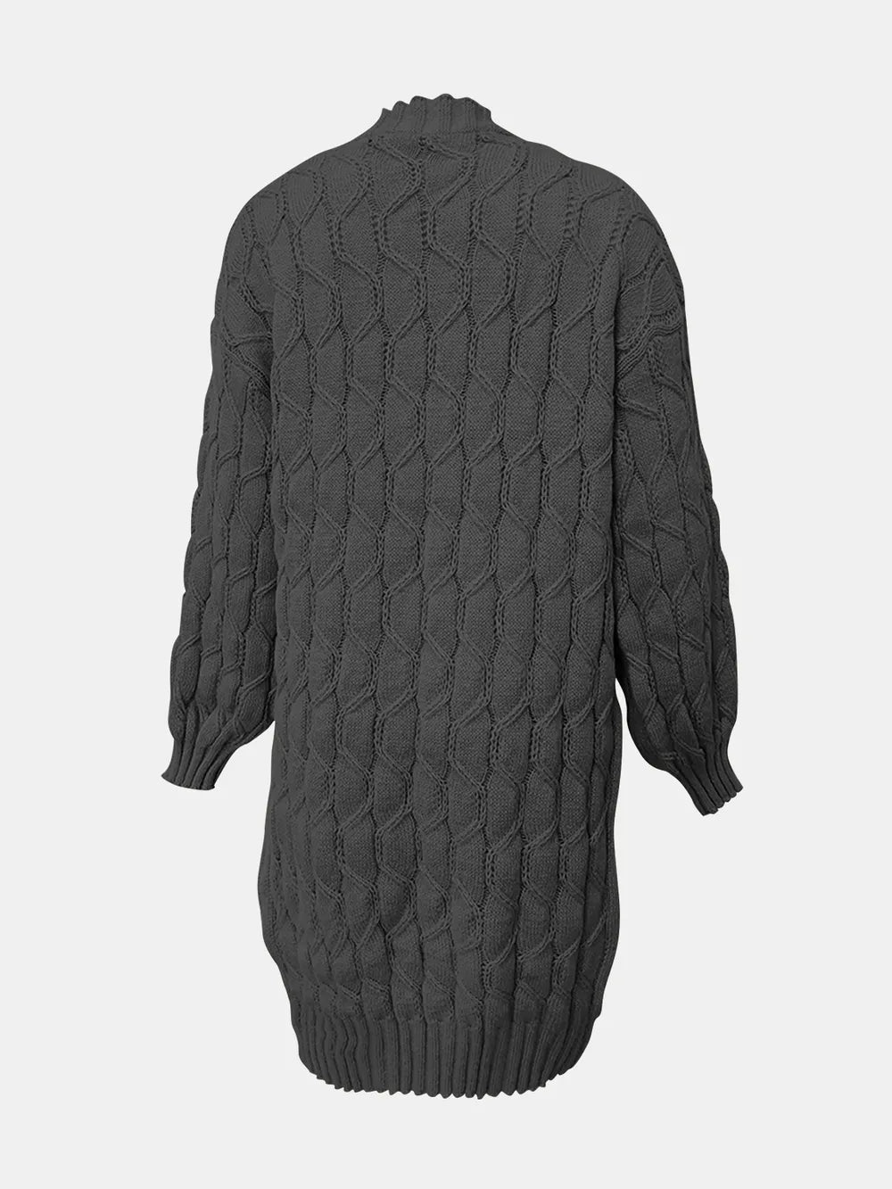 Open Front Long Sleeve Cardigan - adritiX
