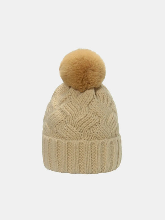 Roll Rim Cable-Knit Hat - adritiX