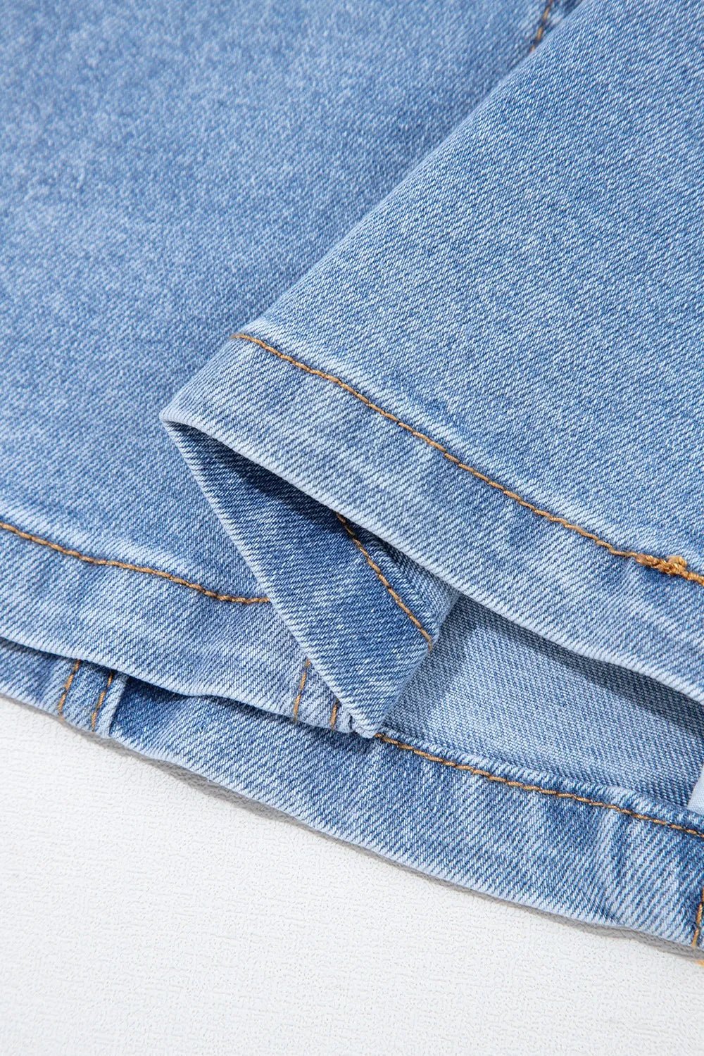 Square Neck Wide Strap Denim Dress - adritiX