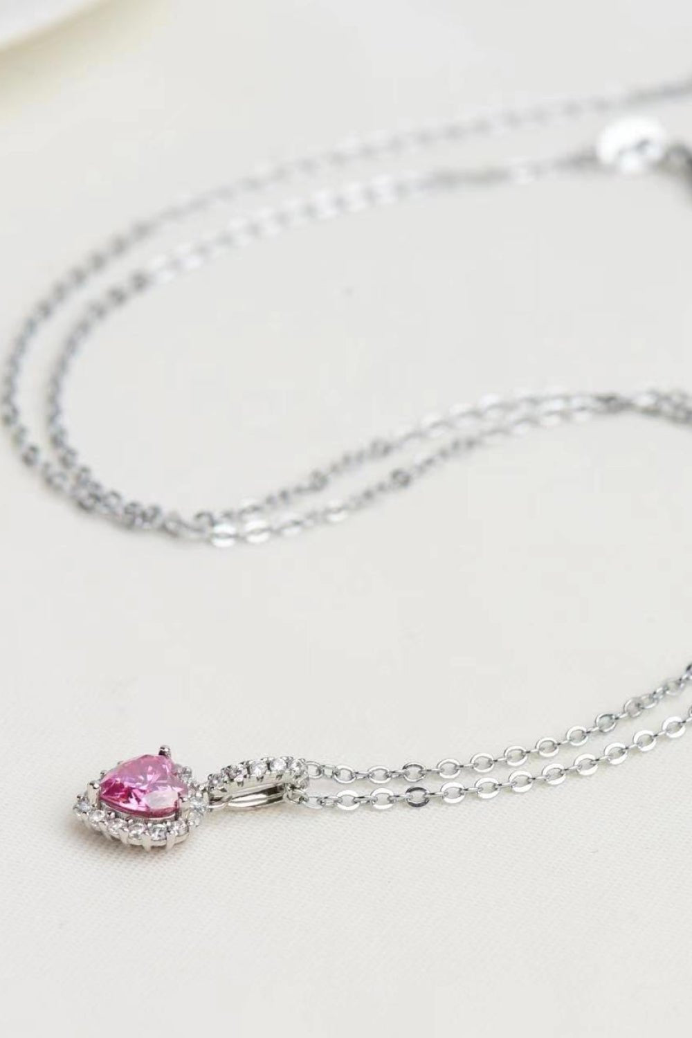1 Carat Moissanite Heart Pendant Necklace - adritiX