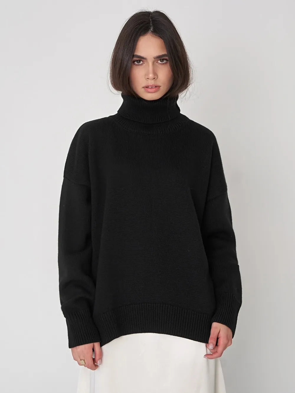 Turtleneck Long Sleeve Sweater - adritiX