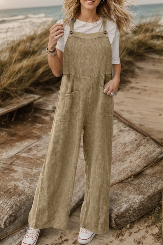 Elegant Full Size Wide Leg Front Pocket Jumpsuit - adritiX