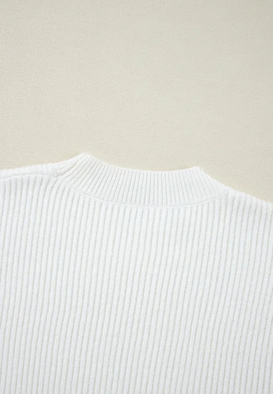 Heart Sequin Round Neck Long Sleeve Sweater - adritiX