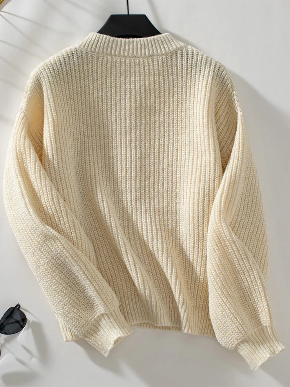 Button Down Long Sleeve Cardigan - adritiX