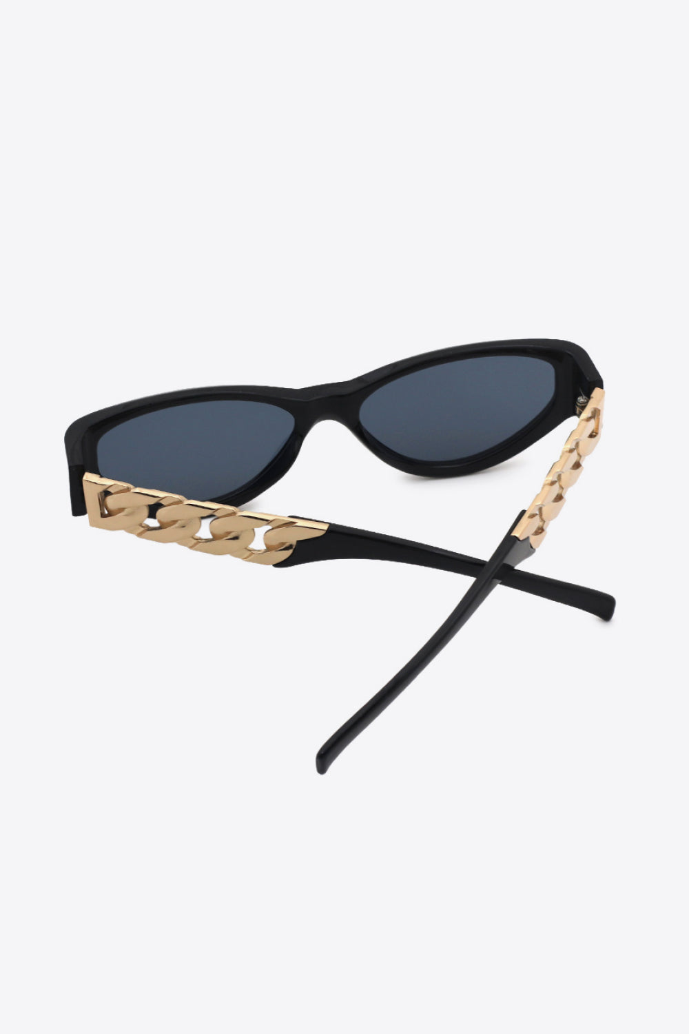 Chain Detail Temple Cat Eye Sunglasses - adritiX