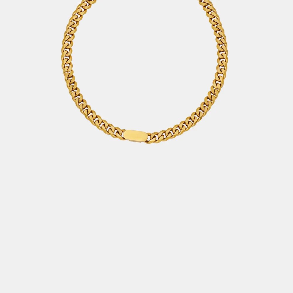 18K Gold - Plated Chain Necklace - adritiX