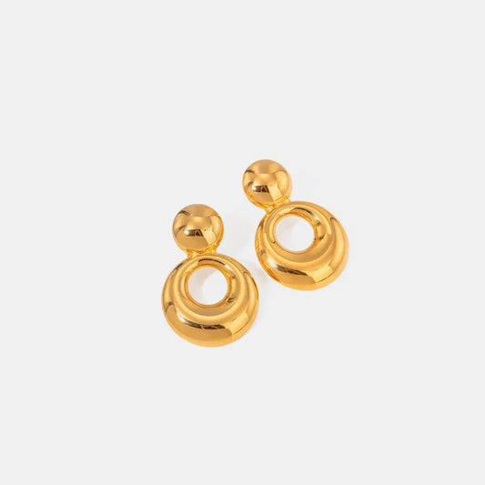 18K Gold - Plated Cutout Earrings - adritiX