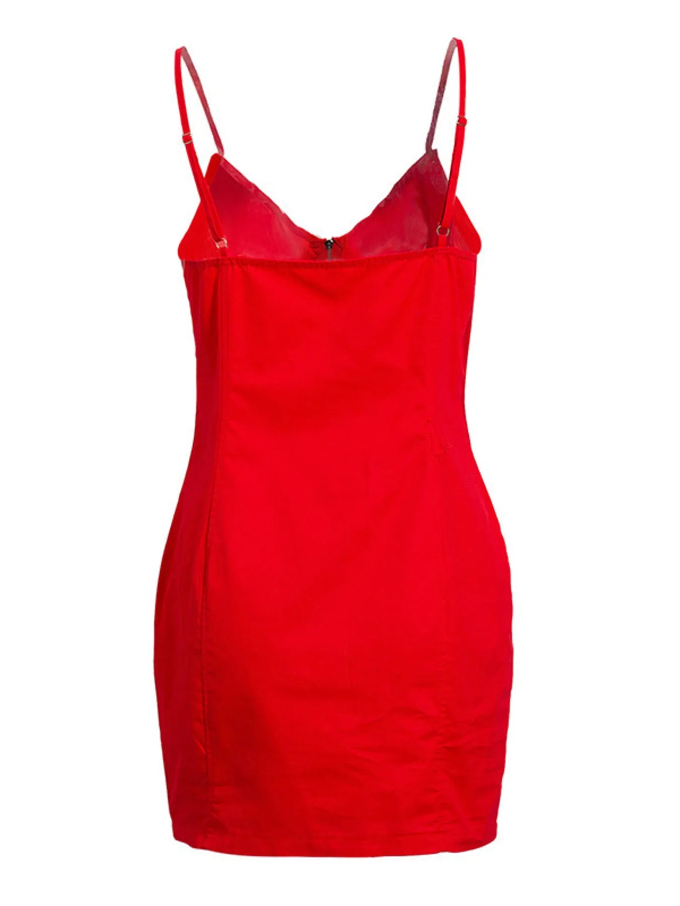 Full Size Zip-Front Bodycon Mini Dress Plus Size - adritiX