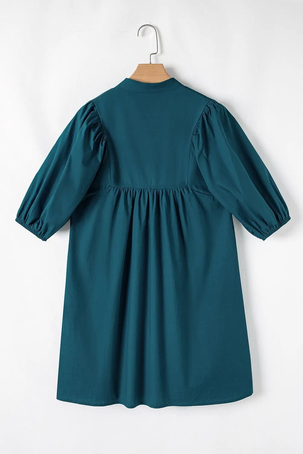 Loose Fit Puff Sleeve Mini Dress - adritiX