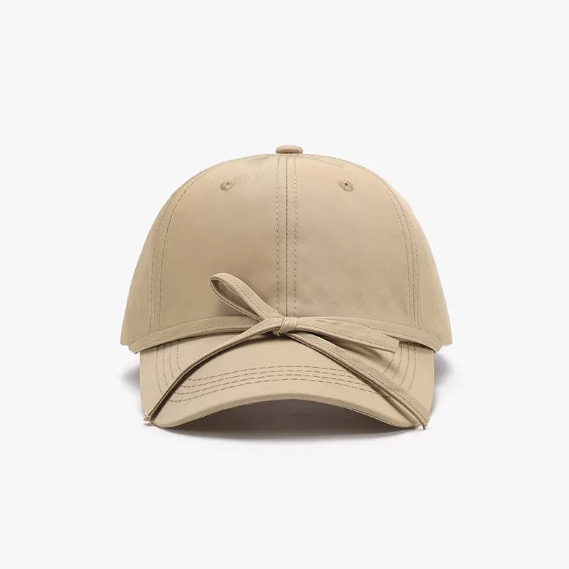 Tied Bow Cotton Baseball Cap - adritiX