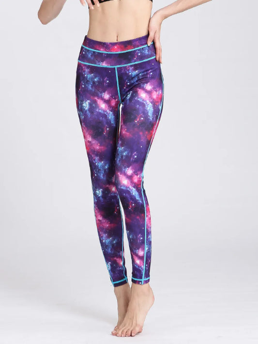 Printed Active High Waist Leggings - adritiX
