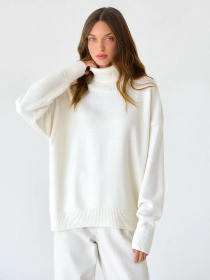 Turtleneck Long Sleeve Sweater - adritiX