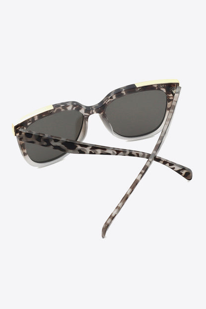 Tortoiseshell Polycarbonate Frame Full Rim Sunglasses - adritiX