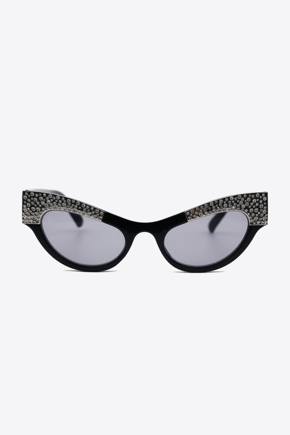 UV400 Rhinestone Trim Cat-Eye Sunglasses - adritiX