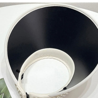 Pearl Detail Sunscreen Hat - adritiX