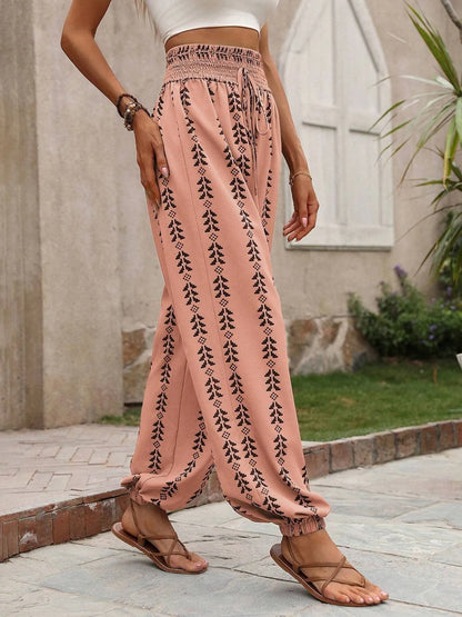 Printed Wide Leg Pants - adritiX