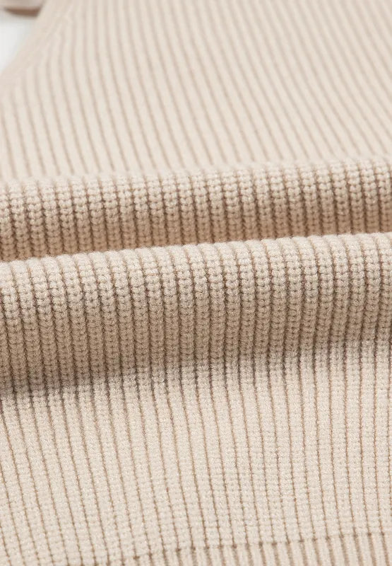 Tied Back V-Neck Long Sleeve Sweater - adritiX