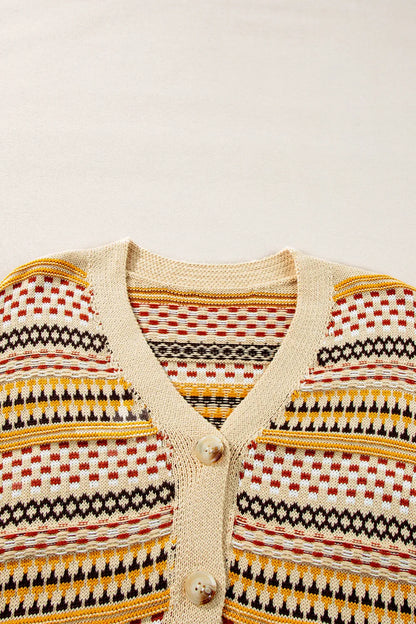 Button Down Long Sleeve Cardigan - adritiX