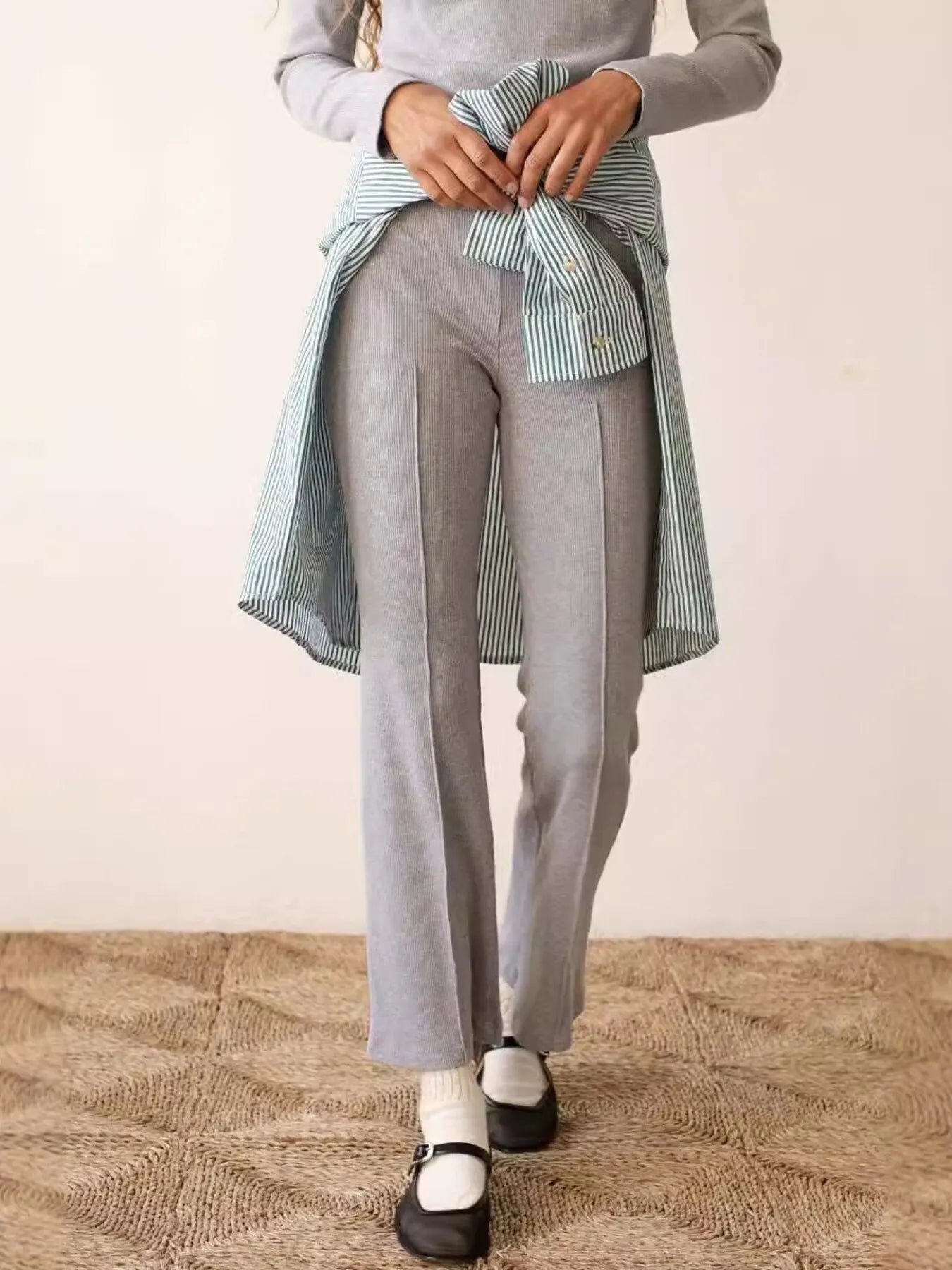 High-Waisted Flare Pants - adritiX