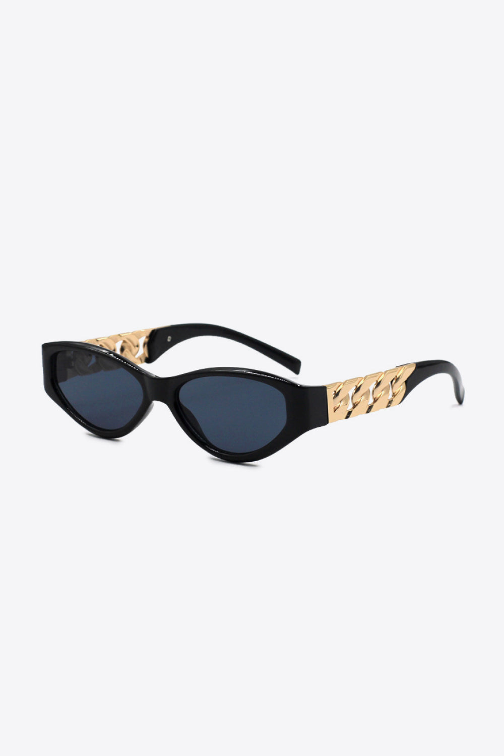 Chain Detail Temple Cat Eye Sunglasses - adritiX