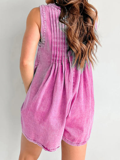 Elegant Tied Romper with Pockets - adritiX