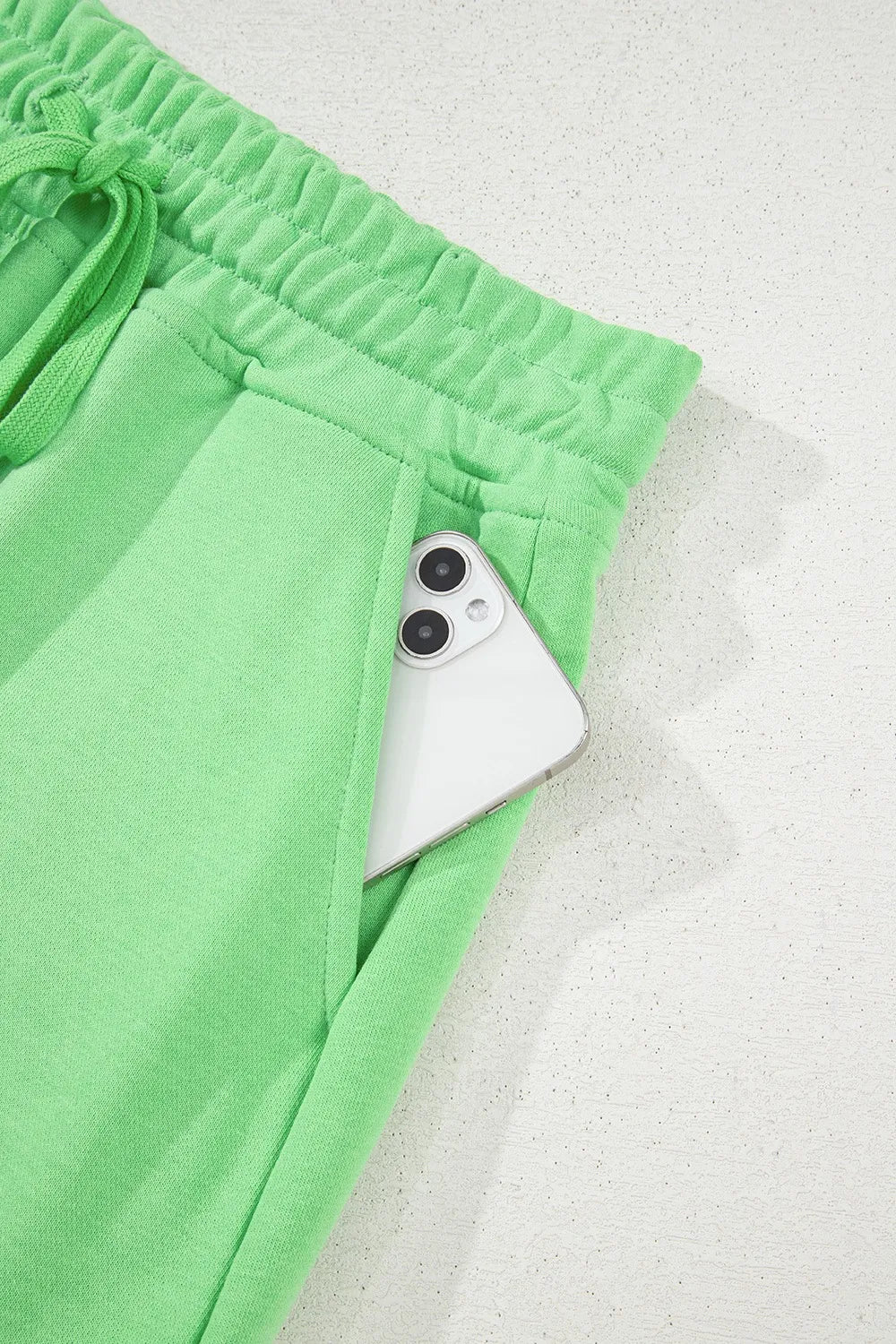 Drawstring Solid Mini Skort - adritiX