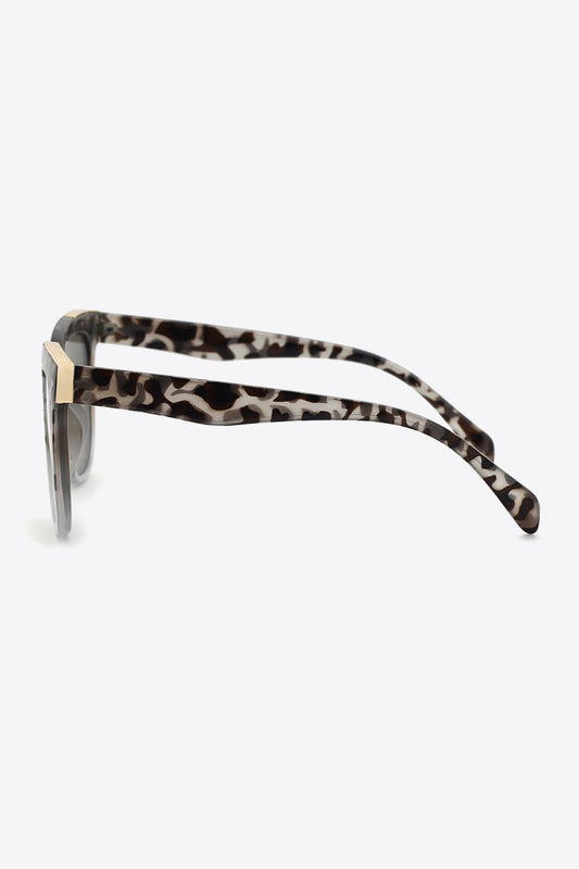 Tortoiseshell Polycarbonate Frame Full Rim Sunglasses - adritiX