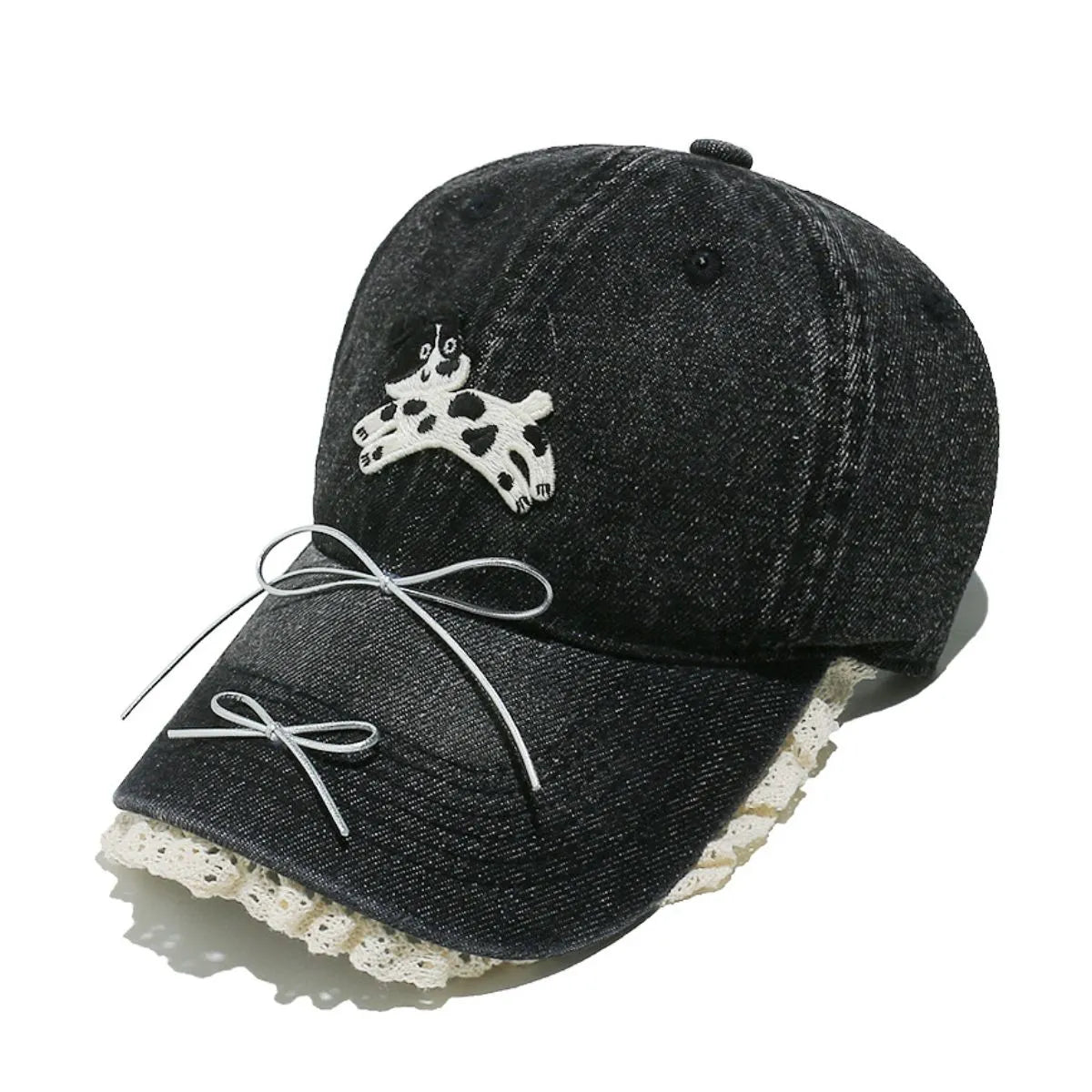 Dog Bow Adjustable Baseball Cap - adritiX