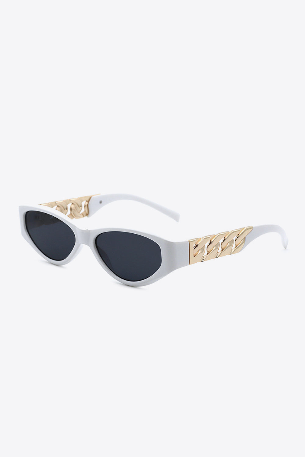 Chain Detail Temple Cat Eye Sunglasses - adritiX