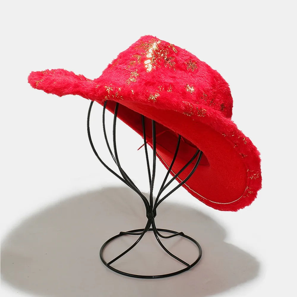 Fuzzy Snowflakes Polyester Hat - adritiX
